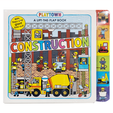 Priddy Books Playtown Construction 翻翻書，帶翻頁和巨型摺疊