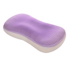 Home of flowers 繁花之家 TPE貓肚釋壓羽絲雙面四季枕, 1個, 紫色