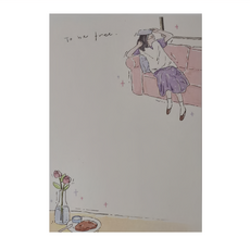 NOTE FOR 便簽本 發呆日常, 80張, 1本