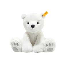 Steiff 德國金耳釦泰迪熊 可愛絨毛玩偶, 28cm, 北極熊 白色, 1個