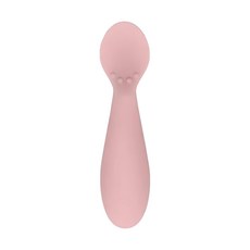 ezpz 迷你匙套裝 嬰兒訓練湯匙 100% BPA Free 矽膠, 玫瑰粉, 2支