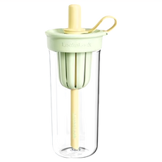 LocknLock 樂扣樂扣 嚼對FUN飲吸管杯 附茶隔, 綠色, 720ml, 1個