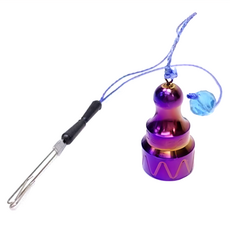 LS DESIGN 天平 全新Logo花紋 雙耳掛式伸縮水深棒, 燒鈦, 1個