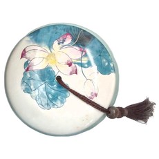 荷陶瓷密封茶葉罐儲物罐 Set 2個 10cm*7cm, 夏禪清荷, 1組