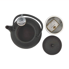 IWACHU 岩鑄 黑燒付南部鐵器鐵壺 無塗層, 12802, 650ml, 1個