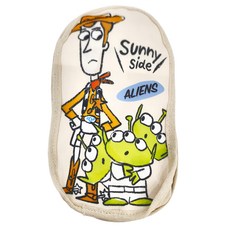 Disney 迪士尼 塗鴉風帆布水壺袋, 胡迪三眼怪 米色 + 卡其色 + 綠色, 1個