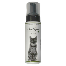 OneNyan 丸顏 泡沫乾洗澡 貓咪用, 200ml, 1瓶