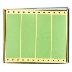 華麗牌 電腦列印標籤 WL-5010G 綠色 單排, 600張, 1盒