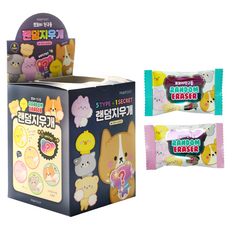 PINKFOOT 動物圖案迷你橡皮擦 Set 60入, 顏色隨機, 1盒