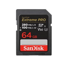 SanDisk Extreme PRO 記憶卡 SDXC UHS-II, 64GB, 1個