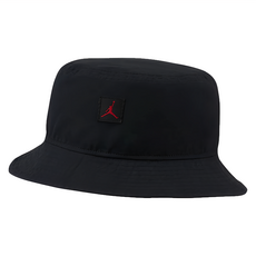 NIKE 耐吉 JORDAN 喬丹 男女 漁夫帽 BUCKET JM WASHED CAP, 黑色, 1個