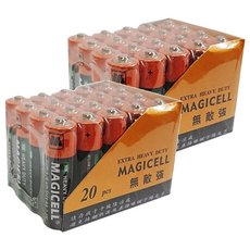 MAGICELL 無敵牌環保電池 3號,20個裝,2組