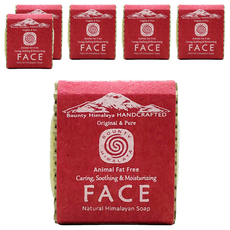 BOUNTY HIMALAYA 活泉能量美膚潔面皂, 100g, 主要使用蜂蜜、甜杏仁、藏欖籽，減少毛躁、修護受損肌膚, 6個
