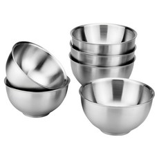 Chieh Pao 潔豹 316不銹鋼 康潔隔熱碗 300ml, 6個, 不銹鋼色