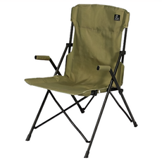 QUICKCAMP 舒適人體工學高背單椅 QC-HFC,軍綠色, 露營椅, 1個