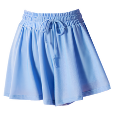 KR SKANGEL 甜美舞燕冰感瑜珈短褲 高彈力鬆緊帶 綁帶設計