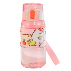 優貝選 三麗鷗 俏皮角落小夥伴 便攜直飲式運動水壺, 粉色, 540ml, 1個