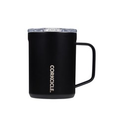 CORKCICLE. 酷仕客 三層真空咖啡杯 475ml - 可保溫3小時, 消光黑, 1個