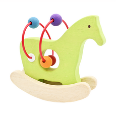 mentari 騎騎木馬小滾珠 五彩滾珠 訓練手眼協調 手部肌肉運動 無毒無害, 綠色, 1組