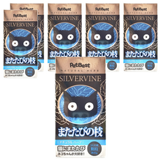 PetBest 貓萬應藥-貓咪潔牙零食 天然草本 幫助放鬆, 木天蓼完熟粗枝, 45g, 6盒