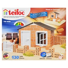 teifoc DIY益智磚塊建築玩具 套裝 德國製造 原裝進口 130+片, 夏季別墅, 1組