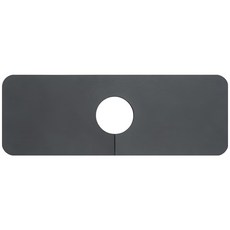 iSFun 極簡歐風 水龍頭衛浴廚房珪藻土吸水墊, 37 x 14 x 0.5cm, 1個, 深灰色