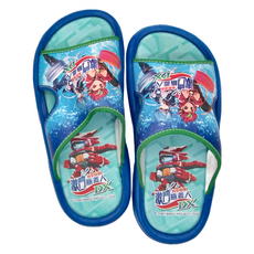 Bottleman 激鬥瓶蓋人 兒童款 PVC拖鞋, 藍色, 180mm