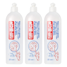 elmie 愛兒美 衣領髒污油垢清潔劑, 無添加!不含磷、香料、染色劑、漂白劑、螢光劑, 日本製造, 500ml, 3瓶