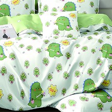 Blue Cat 藍貓 台灣製造銀離子抗菌印花, 床包, 7尺, 森林探險