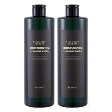 EUNYUL 黑籽保濕卸妝水 500ml 含維生素E和礦物質, 2瓶
