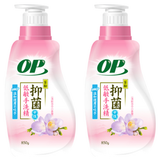 OP 茶酚低敏抑菌手洗精, 850g, 2瓶