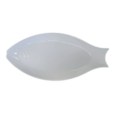 象牙強化 15.5長方鮮魚盤, S001 D5, 39.5 x 18.5 x 3.5cm, 1個