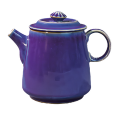 素雅壺 鈞窯 陶瓷茶壺 470ml, 藍紫色, 1個