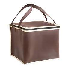 生活King 蛋糕保冰袋 雙層 不織布雷射膜珍珠棉 咖啡色 8寸, 30 x 30 x 27cm, 2個