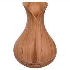 花瓶香氛水氧機 附遙控器 + 精油 香味隨機, 550ml, 1組