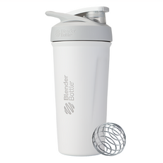Blender Bottle Strada Stainless Steel 搖搖杯, 鉛白, 710ml, 1個