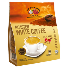 CAP BUAH NAGA 火龍果牌 南洋炭燒白咖啡 三合一 經典原味 600g, 40g, 15包, 1袋