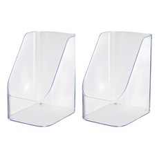 簡約廚房浴室多功能儲藏櫃收納盒, 透明, 2個