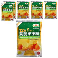 FAIRSEN 惠昇食品 12倍蒟蒻果凍粉, 台灣製造，品質安心, Q滑有彈性，清爽可口, 1kg, 6包