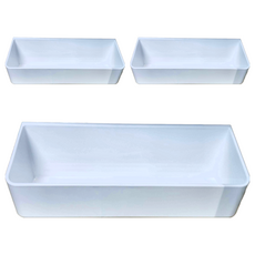 SHIMOYAMA ABS免鑽釘無痕壁掛式收納架, 3個