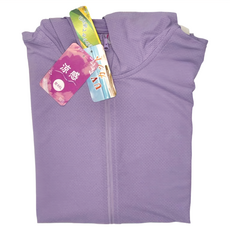 Beatrice 碧翠絲 女款涼感防曬連帽外套, 4XL, 浪漫紫