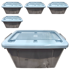 KEYWAY 聯府 百富滑輪整理箱85L BF-851 693 x 482 x 388mm, 藍色, 5個