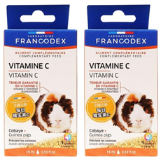 FRANCODEX 法典 小動物每日維生素C-液, 補充營養 適用於所有小齧齒動物, 15ml, 2盒