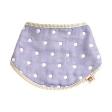 HiBOU 喜福 6重紗寶貝圍兜兜 圓形 23.5 x 25cm, 香香紫, 1件, 1件