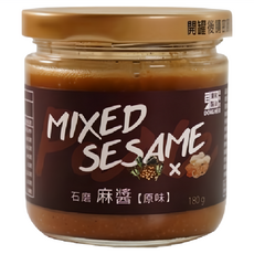 東和製油 石磨麻醬 (原味) 180g, 特選新鮮白芝麻、南台灣花生, 無防腐劑、香料、化學添加物, 1罐