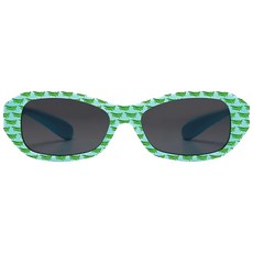 Chicco 兒童款太陽眼鏡, 12個月以上, 童趣鱷魚花紋造型, 卓越防曬性能鏡片, 舒適平滑可彎曲鏡框, 10.9 x 12 x 3.5cm, 鱷魚天空藍