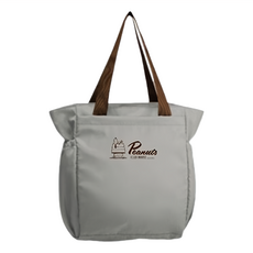 PEANUTS 史努比 悠活肩背大保溫袋, 灰綠色, 1個