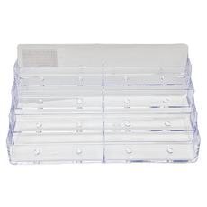 deflecto 迪多 四層八格標示架, 模具射出一體成型, 防UV成分, 無毒環保, 70801, 4層