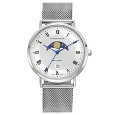 Romanson 月相男士金屬手錶 附禮品包裝