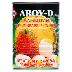 AROY-D 安德利 Rambutan With Pineapple 糖水龍鳳果, 565g, 1罐